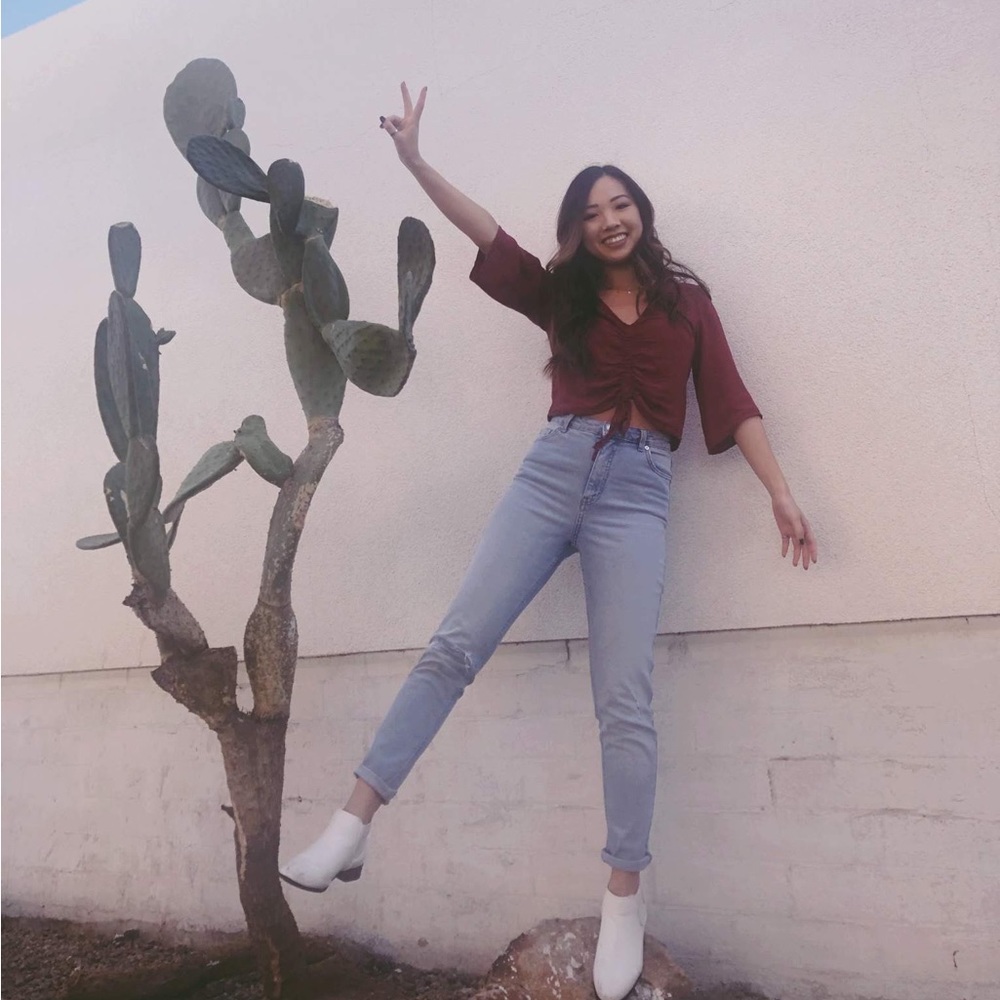 Maroon blouse